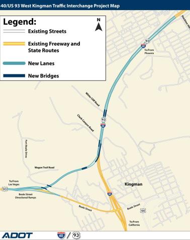 I-40 Kingman Project Map