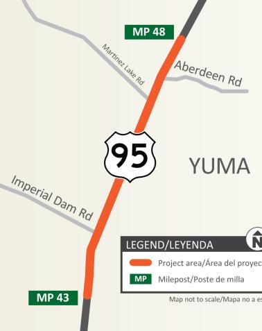 Map-US-95_Imperial-Dam-Rd-to-Aberdeen-Road-project