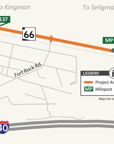 Project map Old Highway 66 and Fort Rock Road Improvements