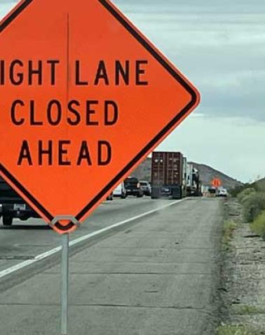 traffic sign on highway