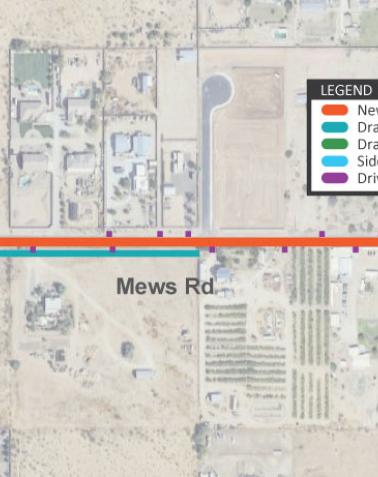 Project Map - Mews Road, Higley to 172nd Street Paving Project