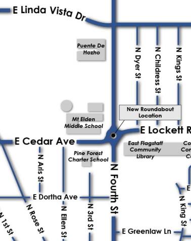 Fourth - Lockett Roundabout Project Map