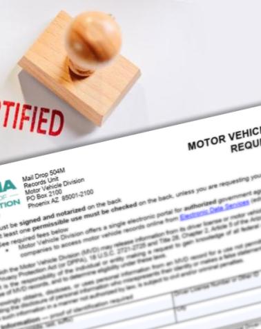 Motor Vehicle Record Request