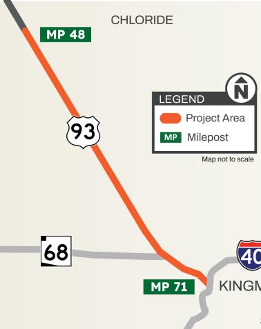 US 93 Sanctuary Road to I-40