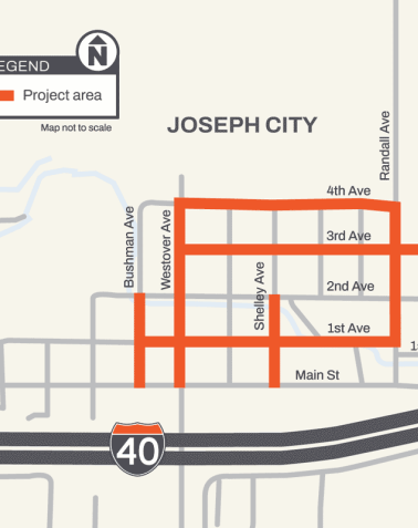 project map in Joseph-City