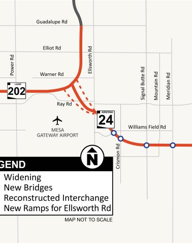 Map of SR 24 project area