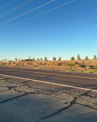 Photo of pavement and roadway along State Route 72 between milepost 20 and 30 during pavement rehabilitation project