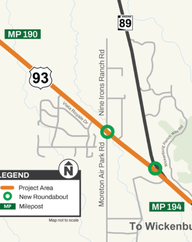 US 93 Vista Royale Map