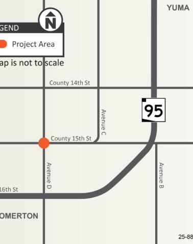 County 15th Street and Avenue D Intersection Improvement Project Map