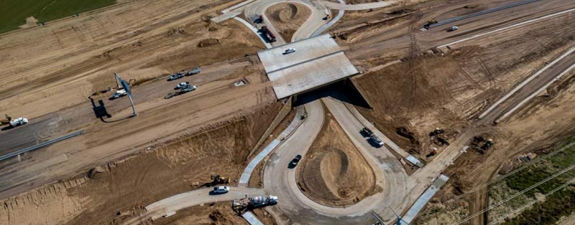 ADOT Roundabout Birds Eye View Construction photo