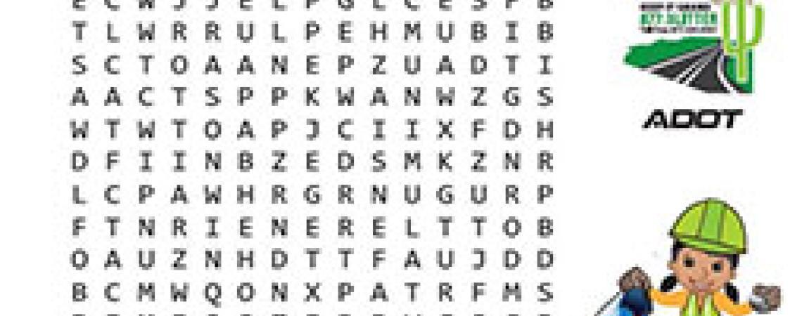 wordsearch game showing as a block of letters on a page 