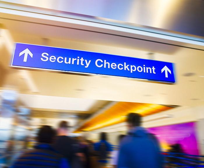 Travel ID is used at airport security checkpoints