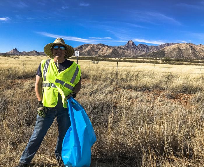 Adopt a Highway volunteer