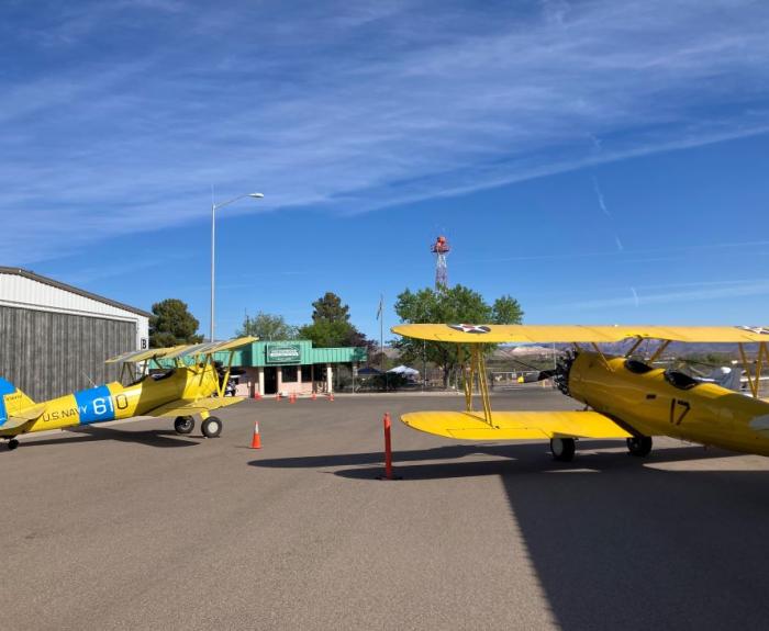 CottonwoodAirportBiPlanesOnDisplayCreditCottonwoodAirport