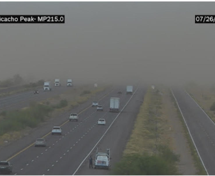 File photo of a dust storm on I-10 near Picacho Peak