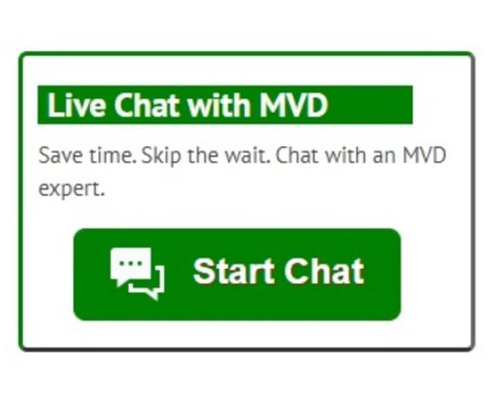 An image of the example of the Live Chat MVD option