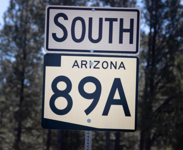 SR89AsignOakCreekCanyonAreaArizonaDOT
