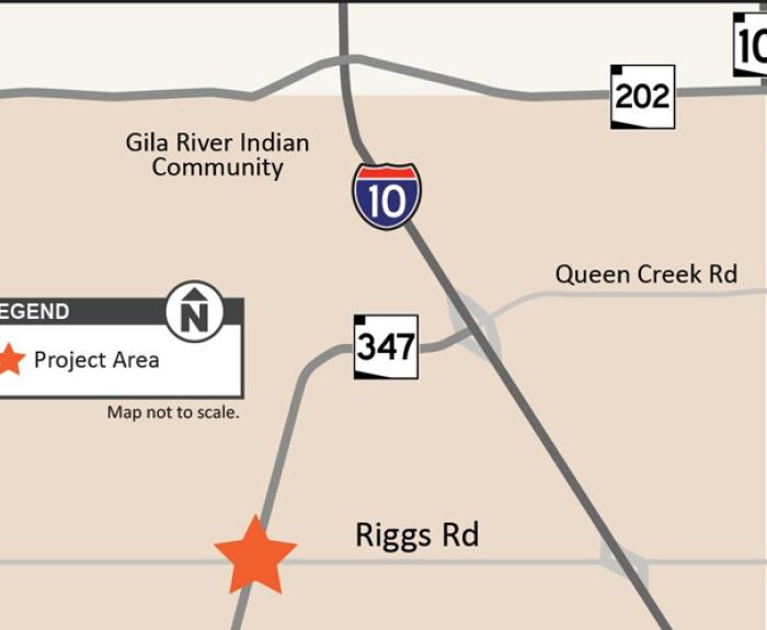 Map of SR 347/Riggs Road study area
