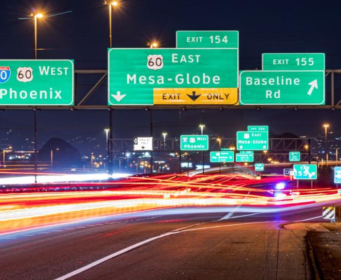 I-10 near US 60 in Phoenix-Tempe area