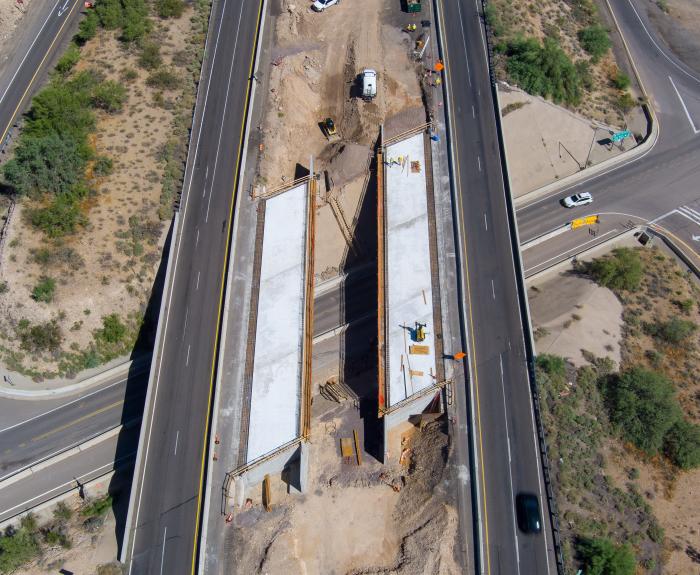 An interstate under construction.