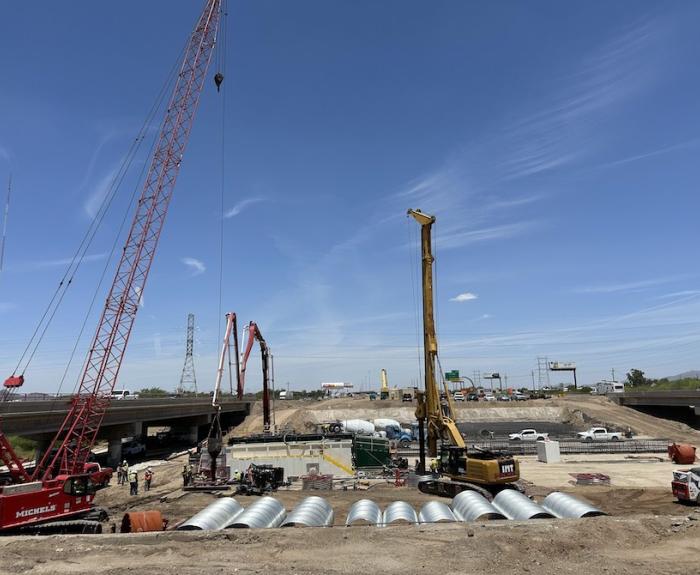 Photo of construction on I-10 between Ina and Ruthrauff roads
