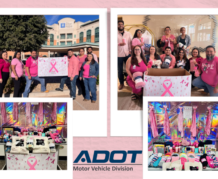 Collage of photos featuring items and recipients of items donated to City of Hop 