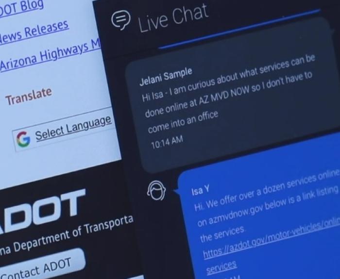 ADOT Adds To MVD Customer Services Available Through Live Chat