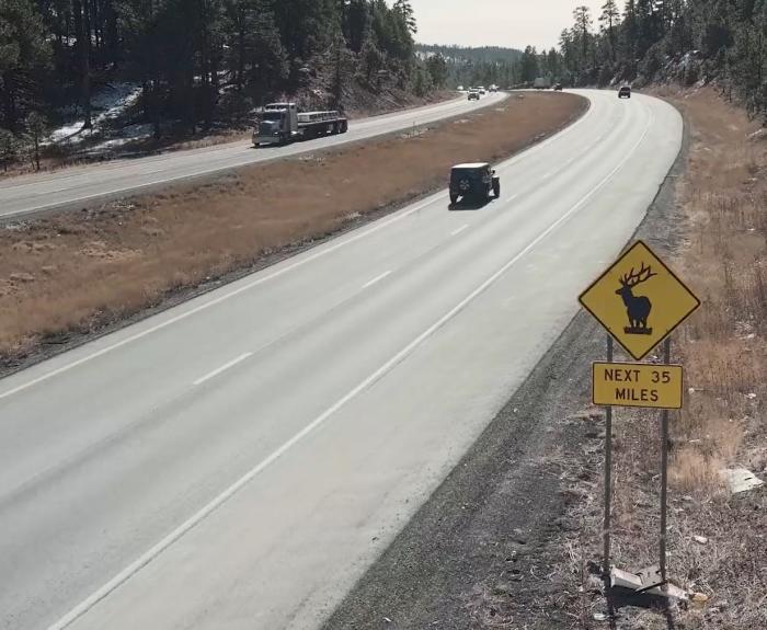 Area of I-17 where a wildlife overpass will be built