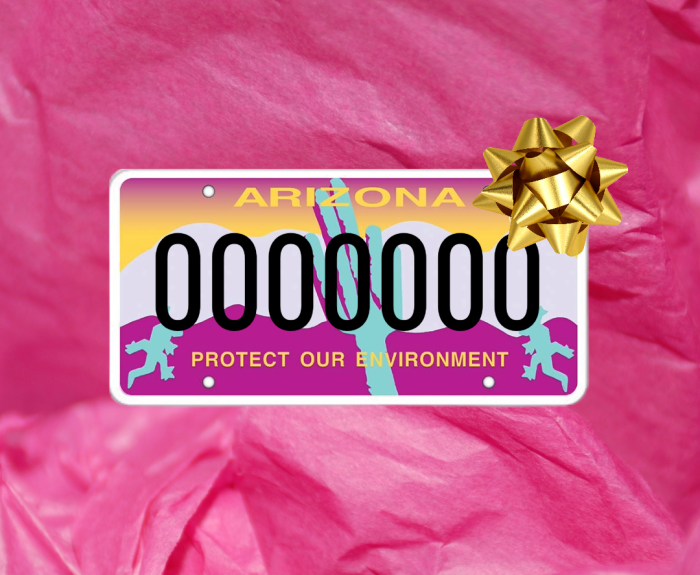 Arizona "Protect Our Environment" Specialty License Plate.