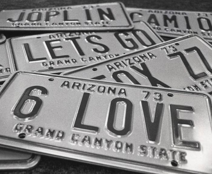 Personalized License Plates from 1976