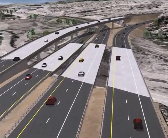 Rendering of Kingman Interchange for I-40 and US 93