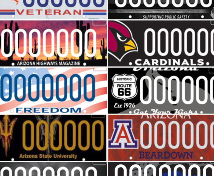 The 10 most popular specialty license plate designs in 2023.