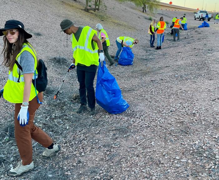 Adopt a Highway volunteers at work