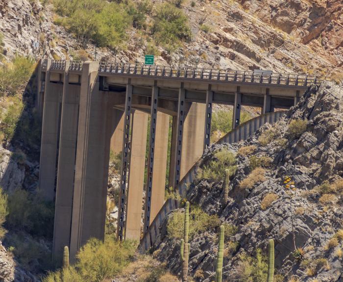 Photo of Queen Creek bridge on US 60