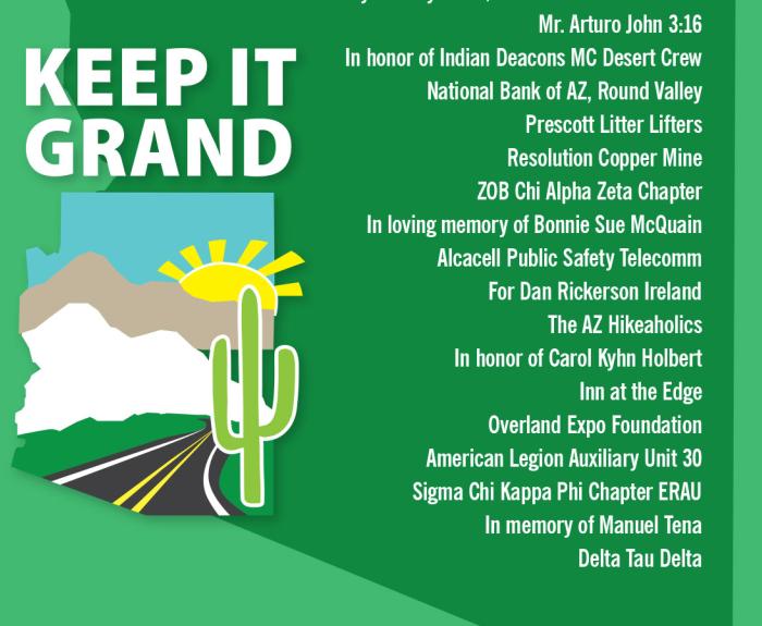 A list of new and renewed Adopt a Highway groups.