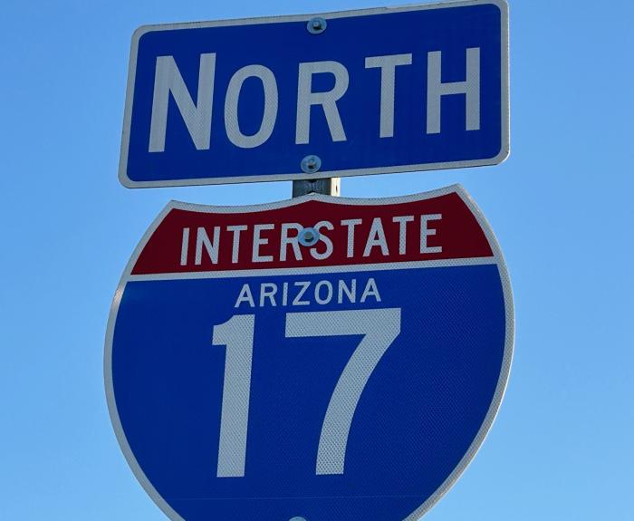 I-17 Shield Sign ADOT (file photo May 2024)