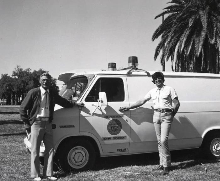 New Van and Filming Equipment May 1974.