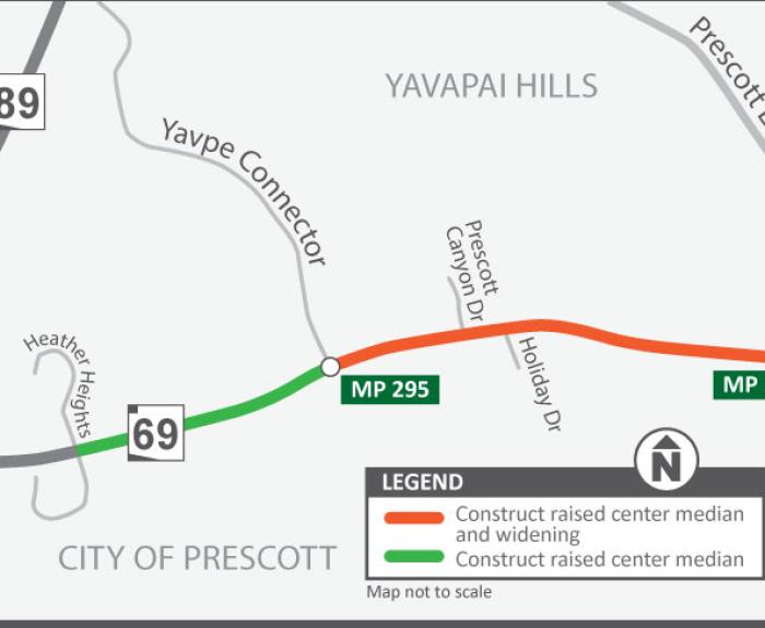 Map of SR 69 widening project 