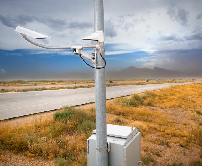 Dust sensors along a rural highway.