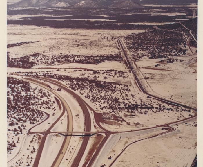 I-40 aerials west of Flagstaff