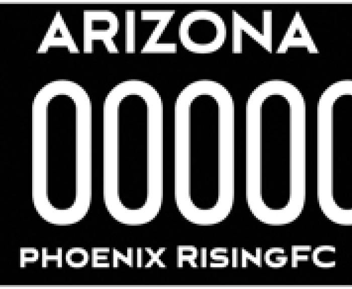 Phoenix Rising FC License Plate Image
