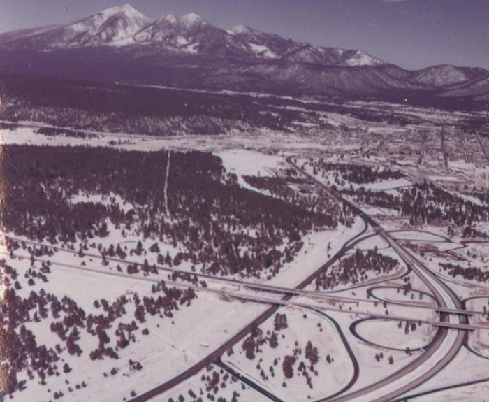 I-40 aerial west of Flagstaff