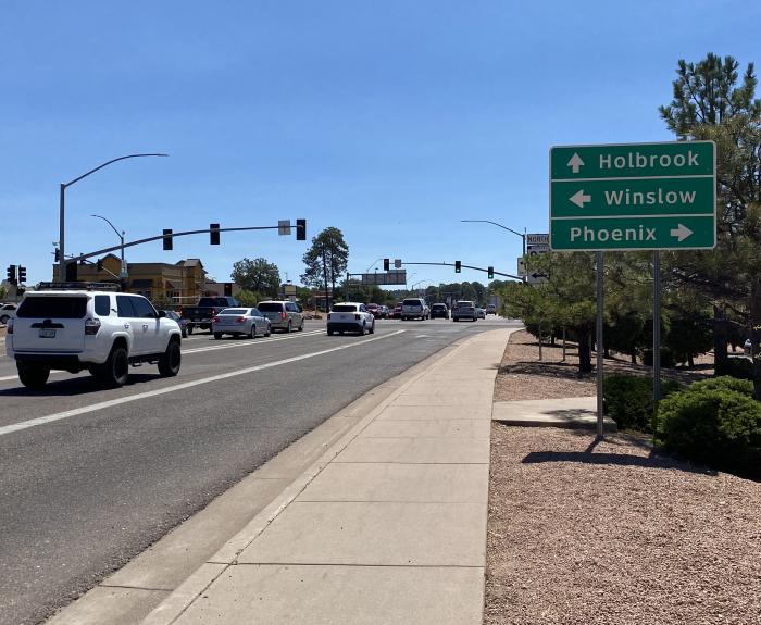 Traffic on state highway