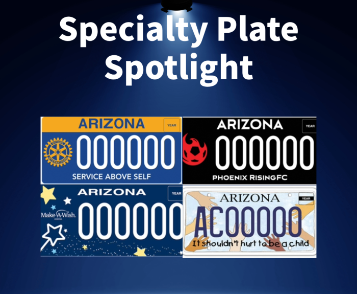 Specialty plates featured in September