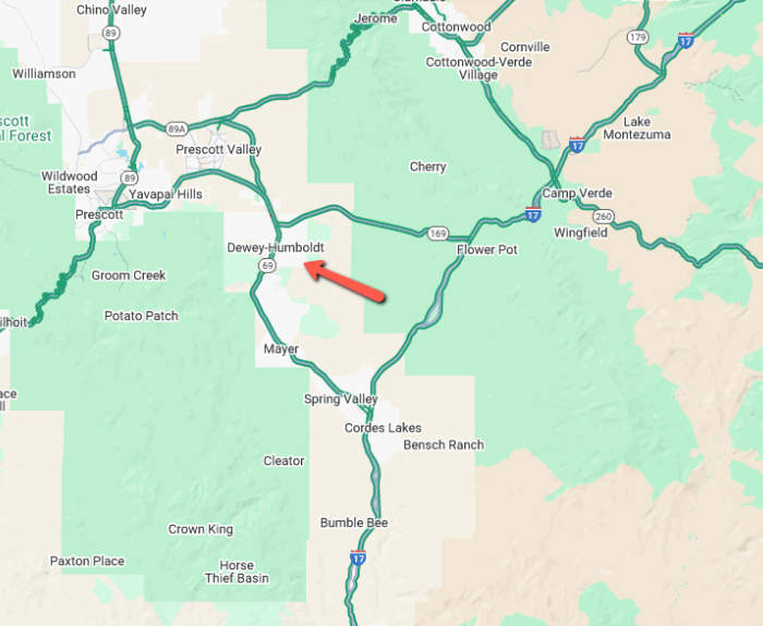 Dewey-Humboldt map