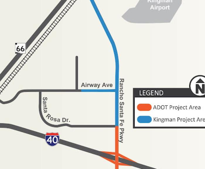Map of future I-40 interchange at Rancho Santa Fe Parkway