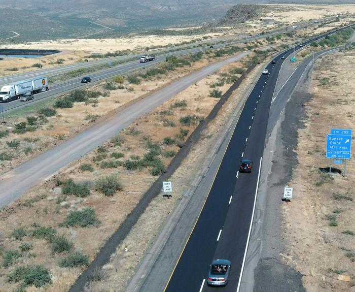 I-17 pavement repaired area 