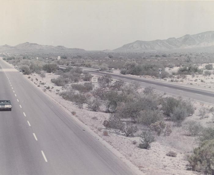 Interstate 8 from the 1970s between Casa Grande and Gila Bend.