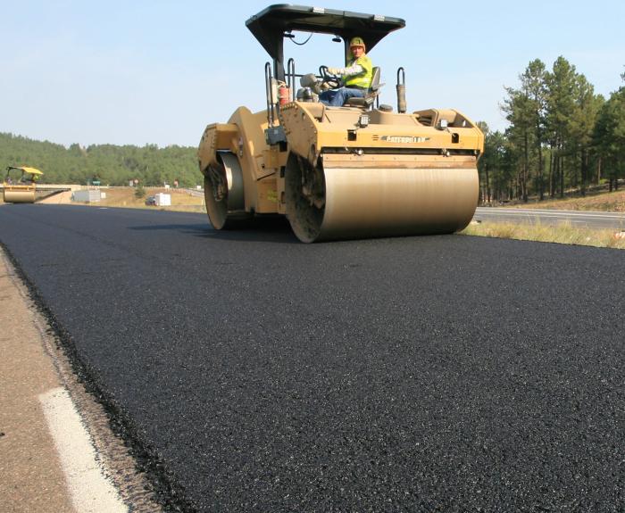 File photo of paving roller