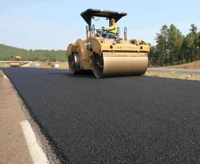 File photo of paving roller